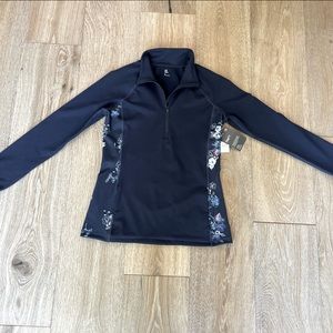 Gap fit NWT women’s size S navy blue 1/4 zip top